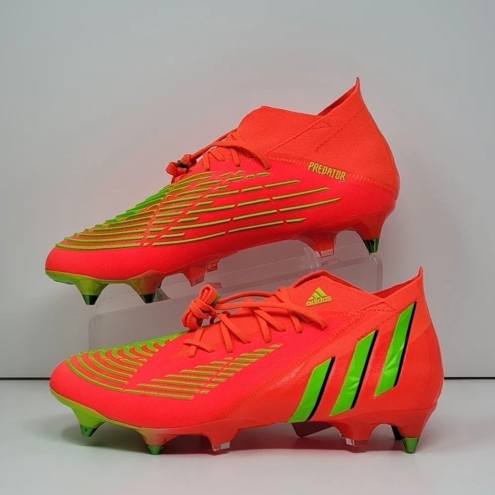 Adidas Predator Edge.1 SG Soccer Cleats Solar Red GW1016 Men’s Size 9.5 New